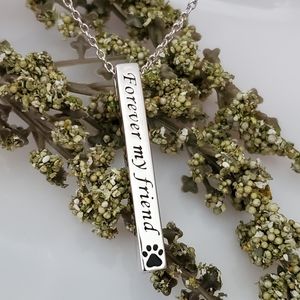 NEW 2- sided Paw Friend Necklace